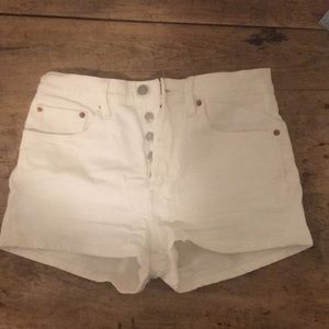 Levi’s White Shorts